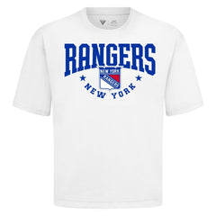 New York Rangers Levelwear Luxe Signature Knit T-Shirt - White - NHL 203844148