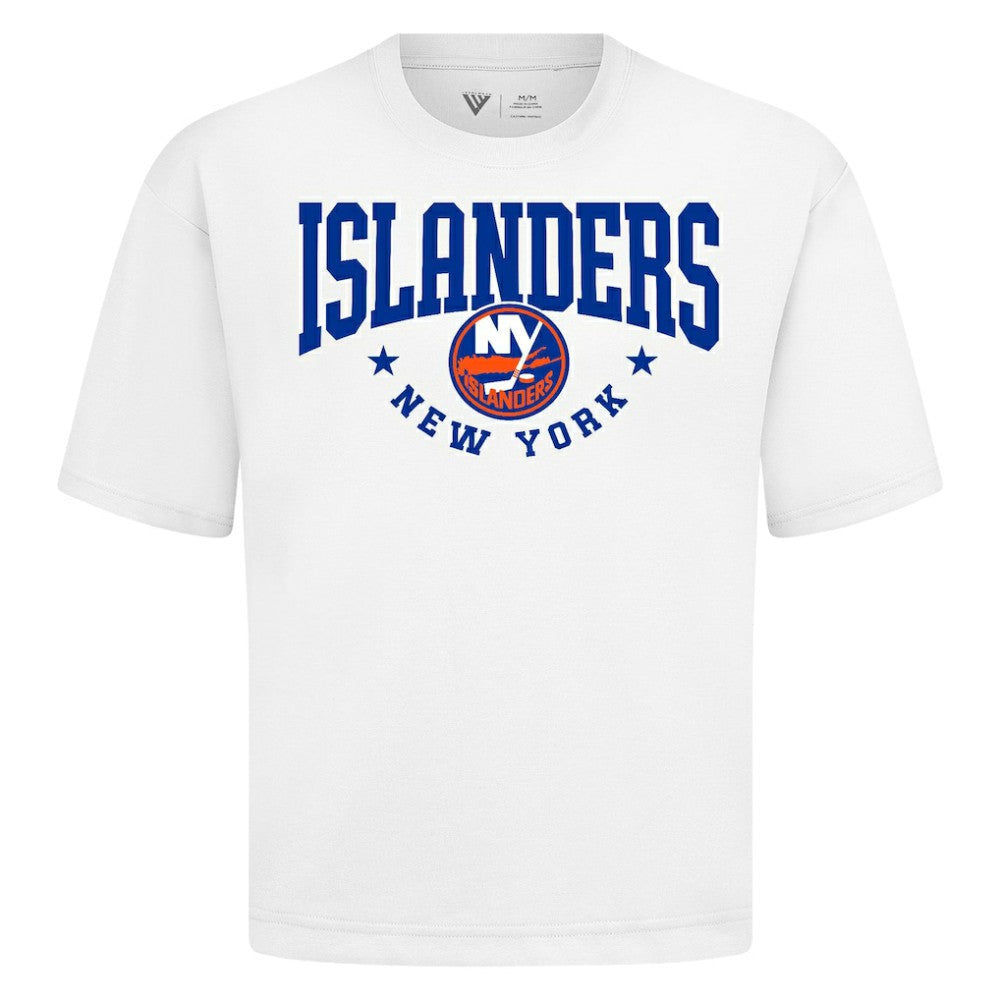 New York Islanders Levelwear Luxe Signature Knit T-Shirt - White - NHL 203844151