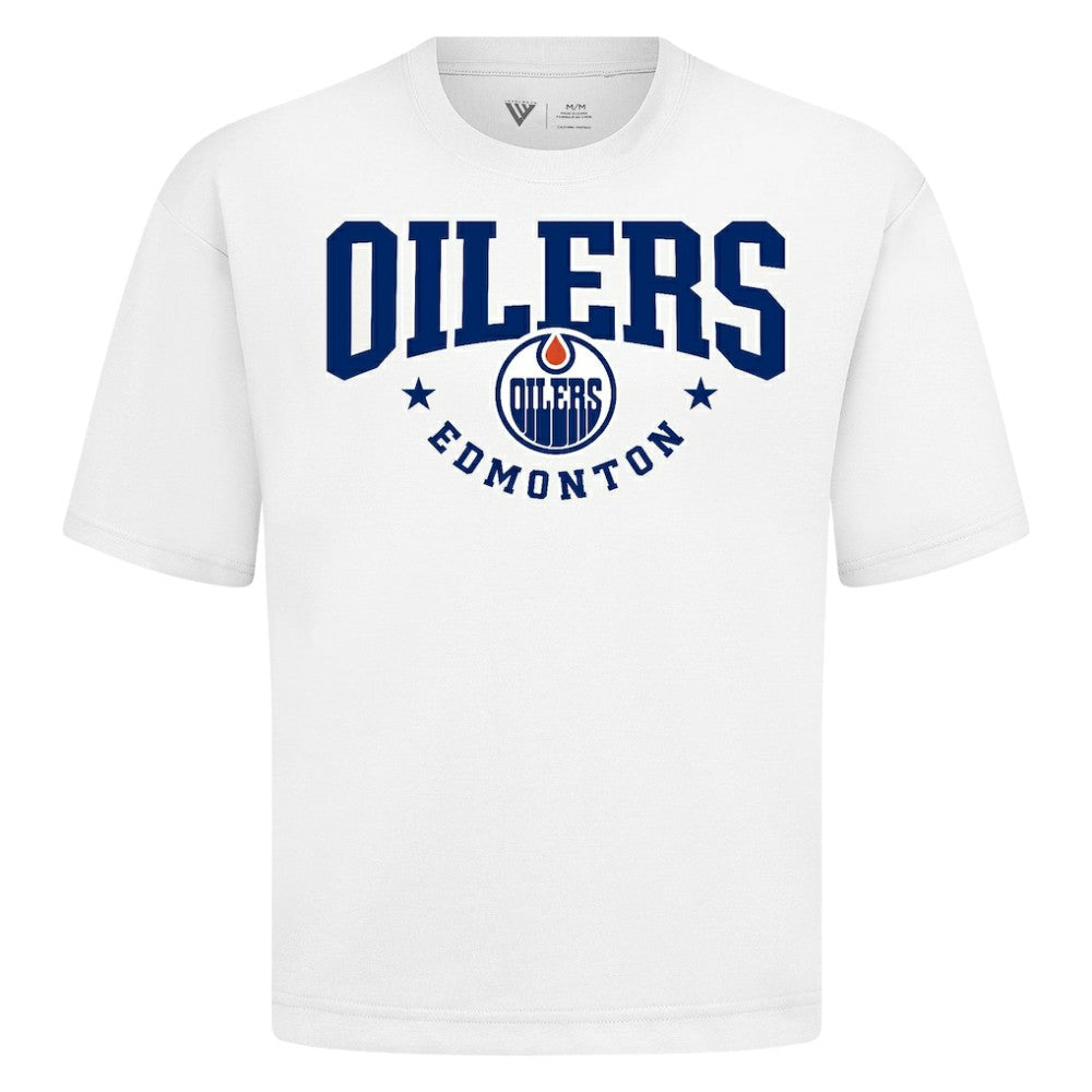 Edmonton Oilers Levelwear Luxe Signature Knit T-Shirt - White - NHL 203844154