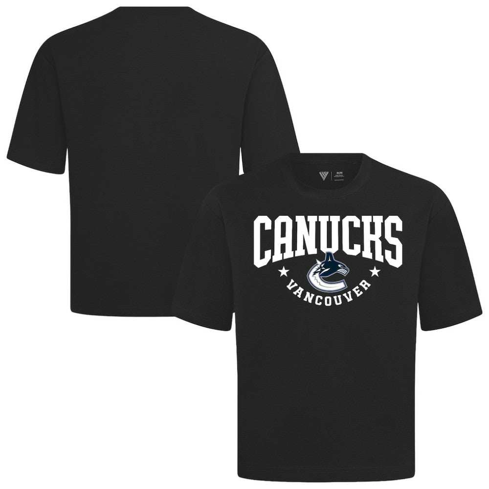 Vancouver Canucks Levelwear Luxe Signature Knit T-Shirt - Black - NHL 203844156