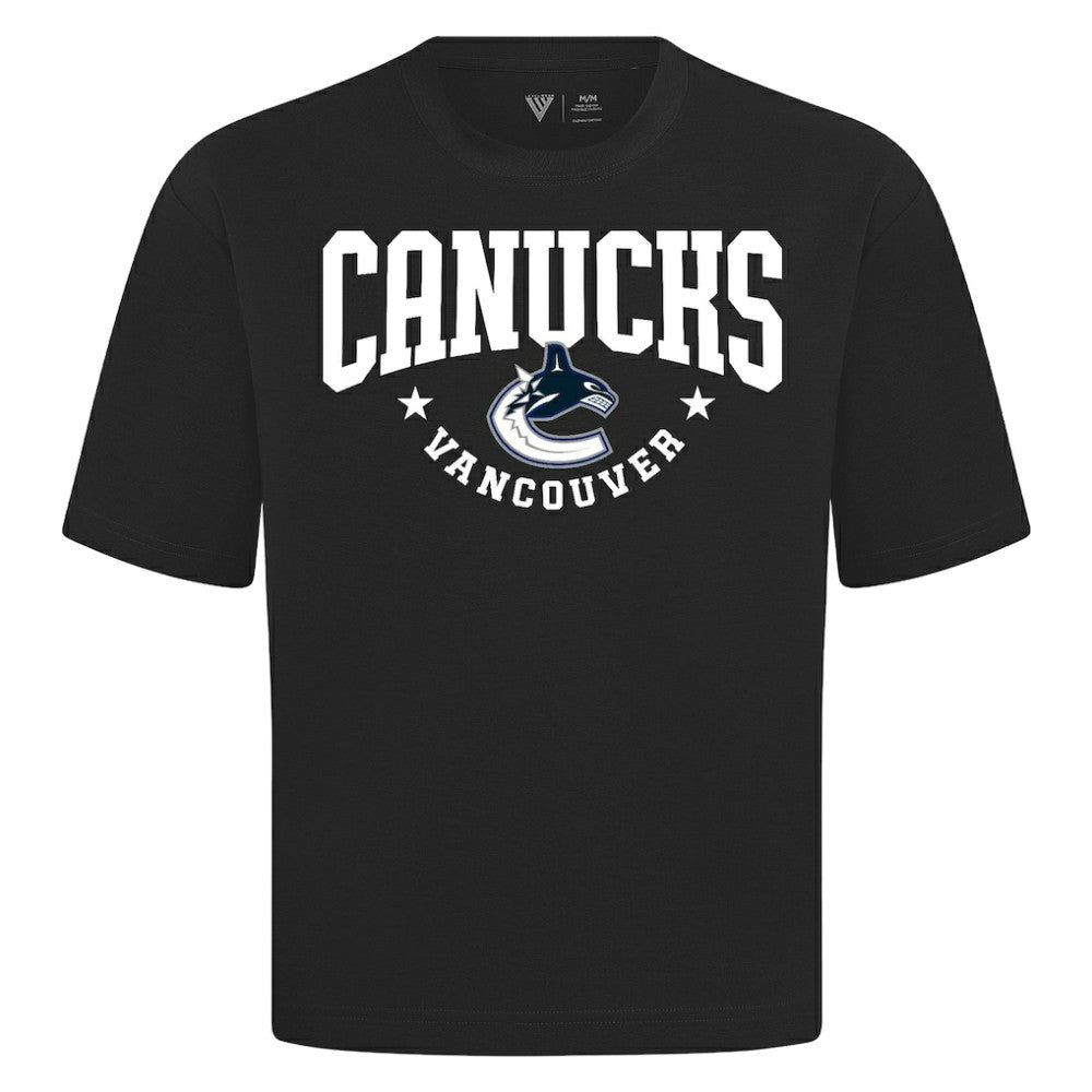 Vancouver Canucks Levelwear Luxe Signature Knit T-Shirt - Black - NHL 203844156