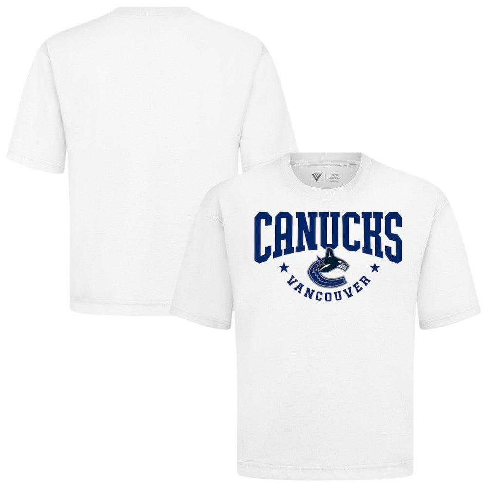 Vancouver Canucks Levelwear Luxe Signature Knit T-Shirt - White - NHL 203844157