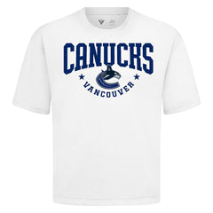 Vancouver Canucks Levelwear Luxe Signature Knit T-Shirt - White - NHL 203844157