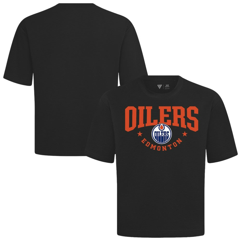 Edmonton Oilers Levelwear Luxe Signature Knit T-Shirt - Black - NHL 203844162