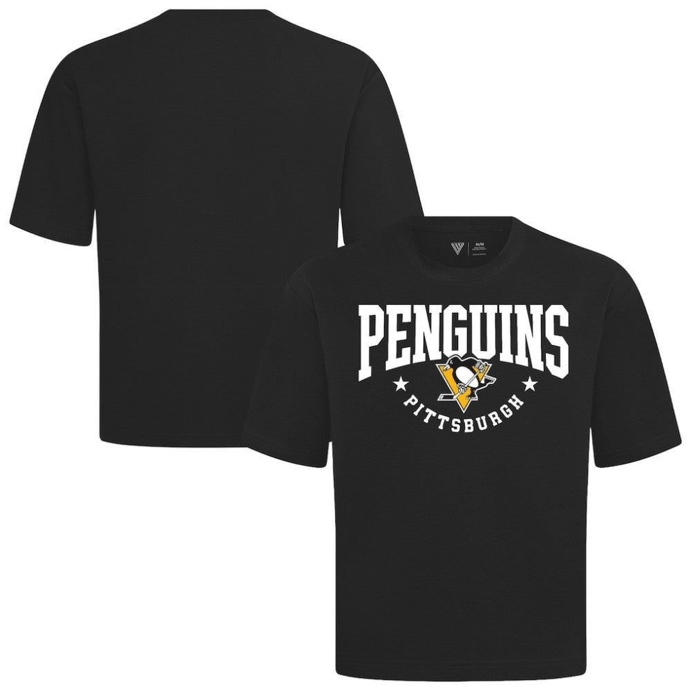 Pittsburgh Penguins Levelwear Luxe Signature Knit T-Shirt - Black - NHL 203844164