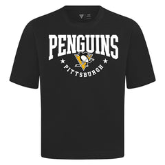 Pittsburgh Penguins Levelwear Luxe Signature Knit T-Shirt - Black - NHL 203844164