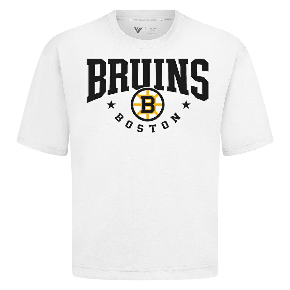 Boston Bruins Levelwear Luxe Signature Knit T-Shirt - White - NHL 203844165