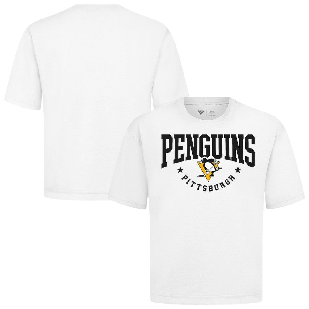 Pittsburgh Penguins Levelwear Luxe Signature Knit T-Shirt - White - NHL 203844167