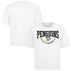 Pittsburgh Penguins Levelwear Luxe Signature Knit T-Shirt - White - NHL 203844167