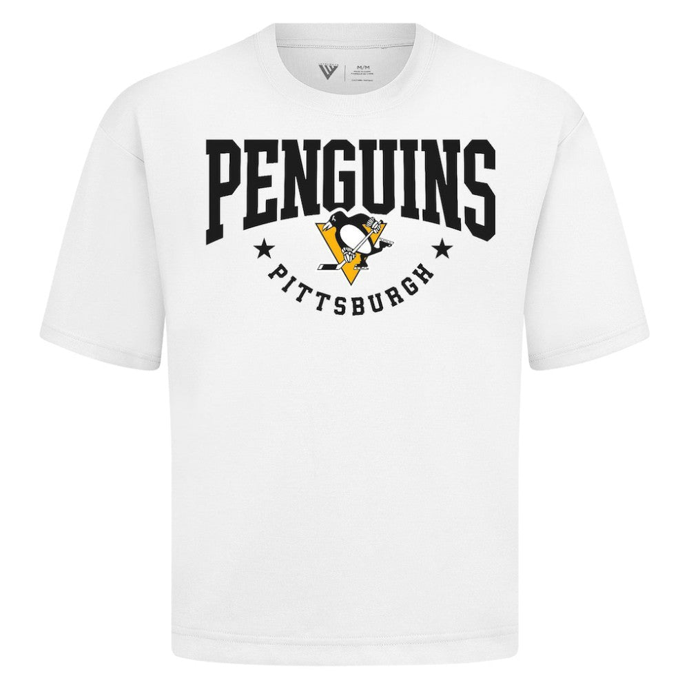 Pittsburgh Penguins Levelwear Luxe Signature Knit T-Shirt - White - NHL 203844167