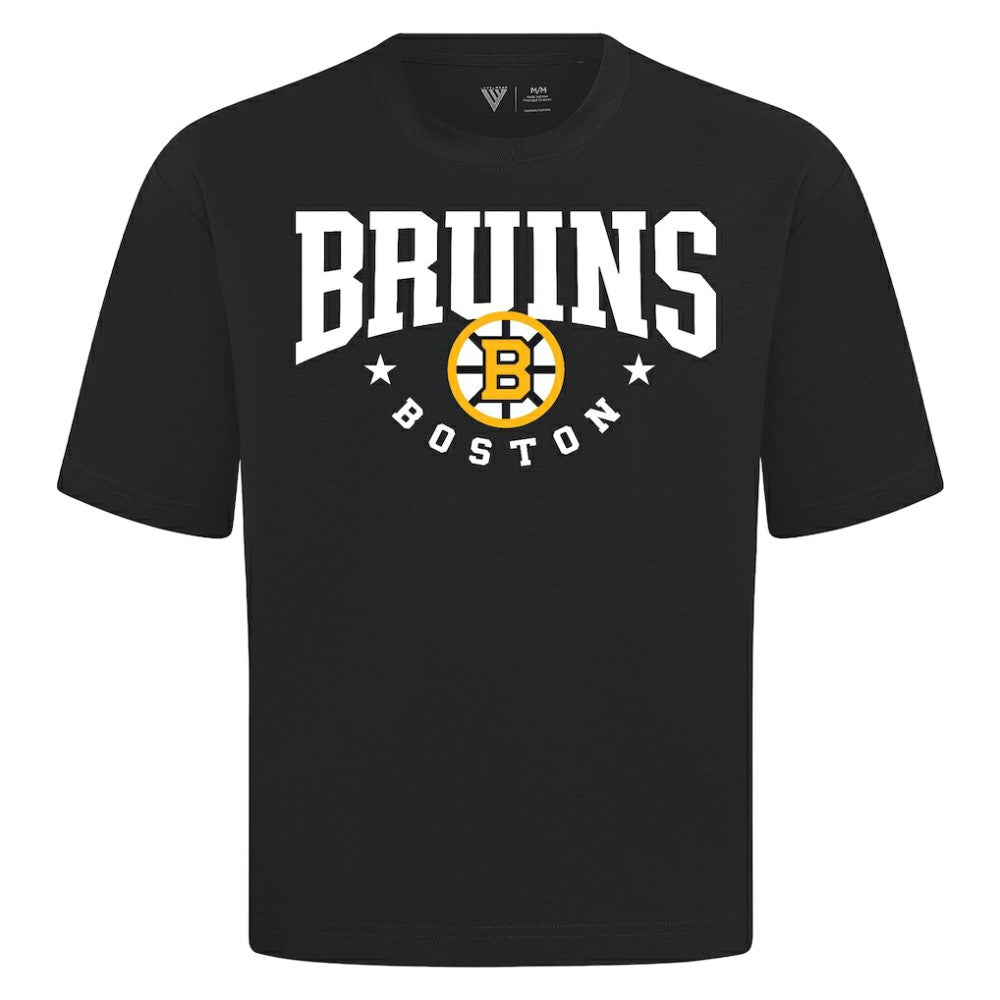 Boston Bruins Levelwear Luxe Signature Knit T-Shirt - Black - NHL 203844168