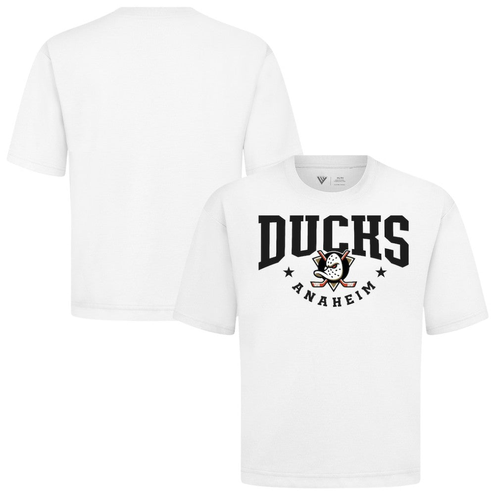Anaheim Ducks Levelwear Luxe Signature Knit T-Shirt - White - NHL 203844169