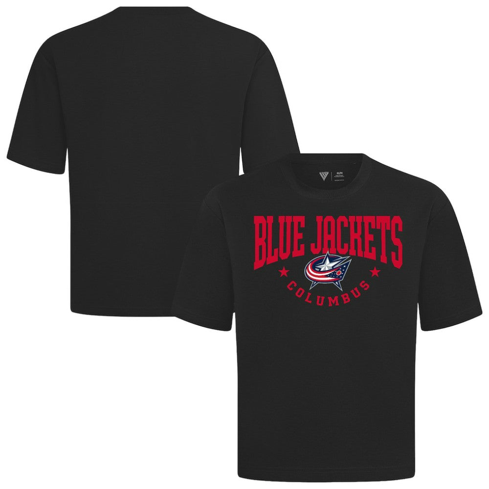 Columbus Blue Jackets Levelwear Luxe Signature Knit T-Shirt - Black - NHL 203844171