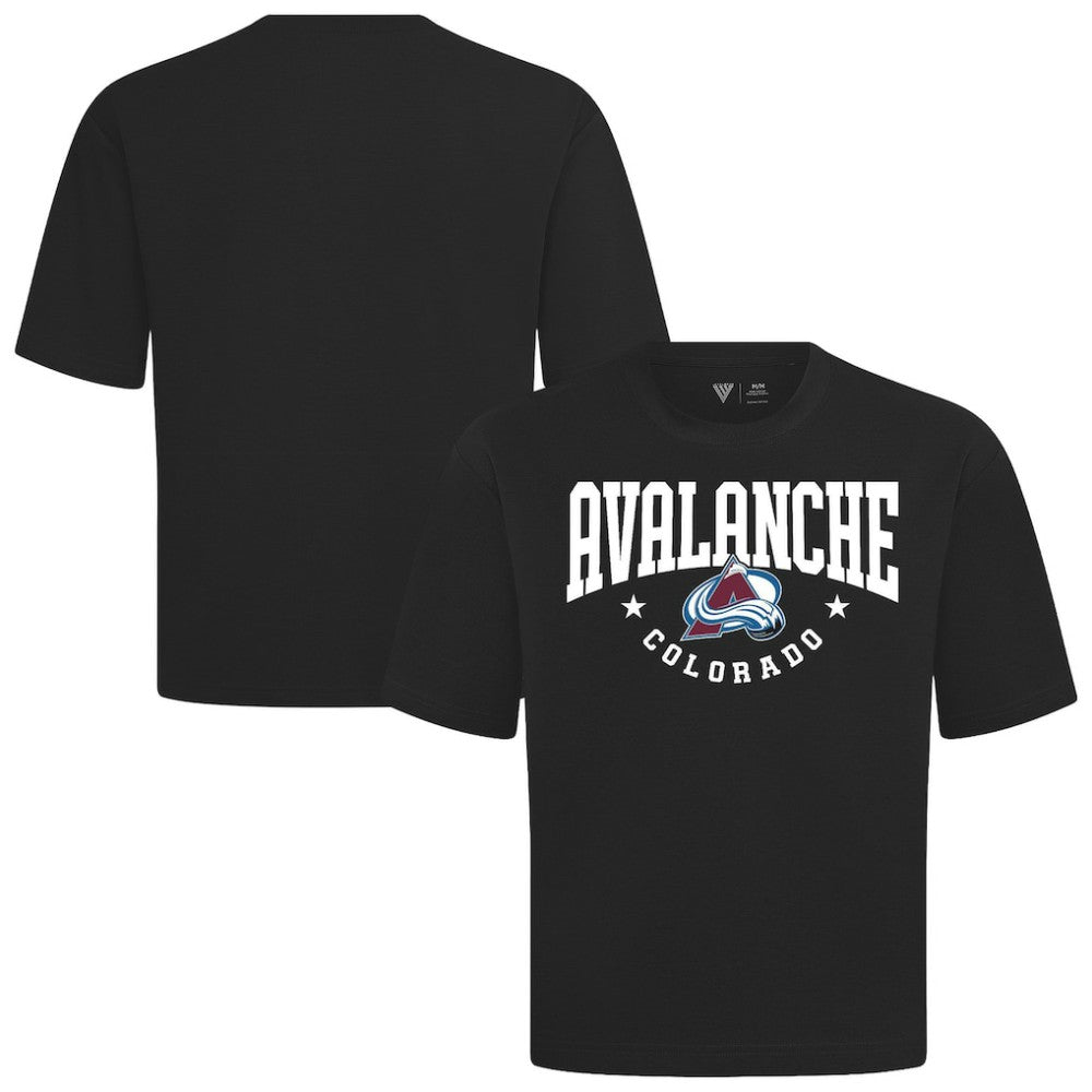 Colorado Avalanche Levelwear Luxe Signature Knit T-Shirt - Black - NHL 203844173