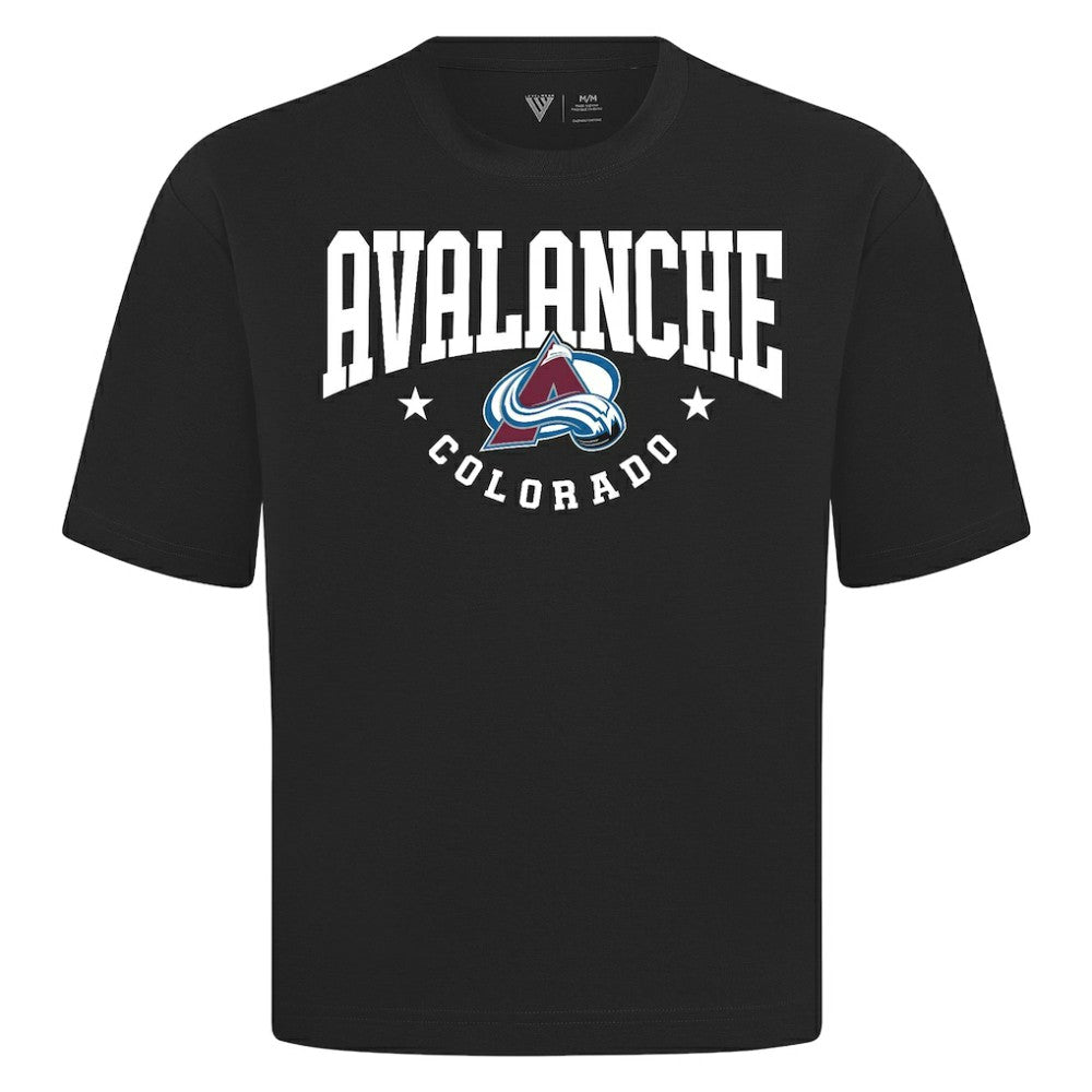 Colorado Avalanche Levelwear Luxe Signature Knit T-Shirt - Black - NHL 203844173