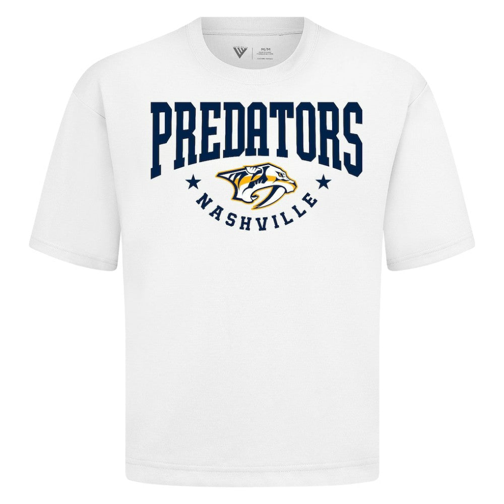 Nashville Predators Levelwear Luxe Signature Knit T-Shirt - White - NHL 203844174