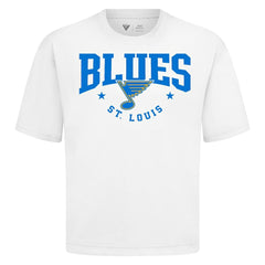 St. Louis Blues Levelwear Luxe Signature Knit T-Shirt - White - NHL 203844175