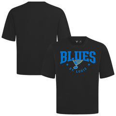St. Louis Blues Levelwear Luxe Signature Knit T-Shirt - Black - NHL 203844176