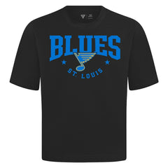 St. Louis Blues Levelwear Luxe Signature Knit T-Shirt - Black - NHL 203844176