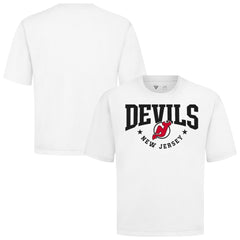 New Jersey Devils Levelwear Luxe Signature Knit T-Shirt - White - NHL 203844179