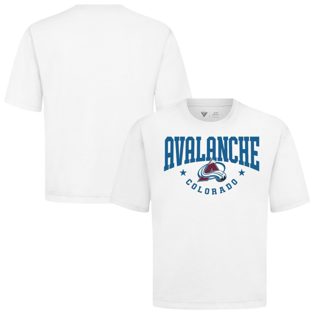 Colorado Avalanche Levelwear Luxe Signature Knit T-Shirt - White - NHL 203844180