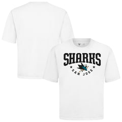 San Jose Sharks Levelwear Luxe Signature Knit T-Shirt - White - NHL 203844198