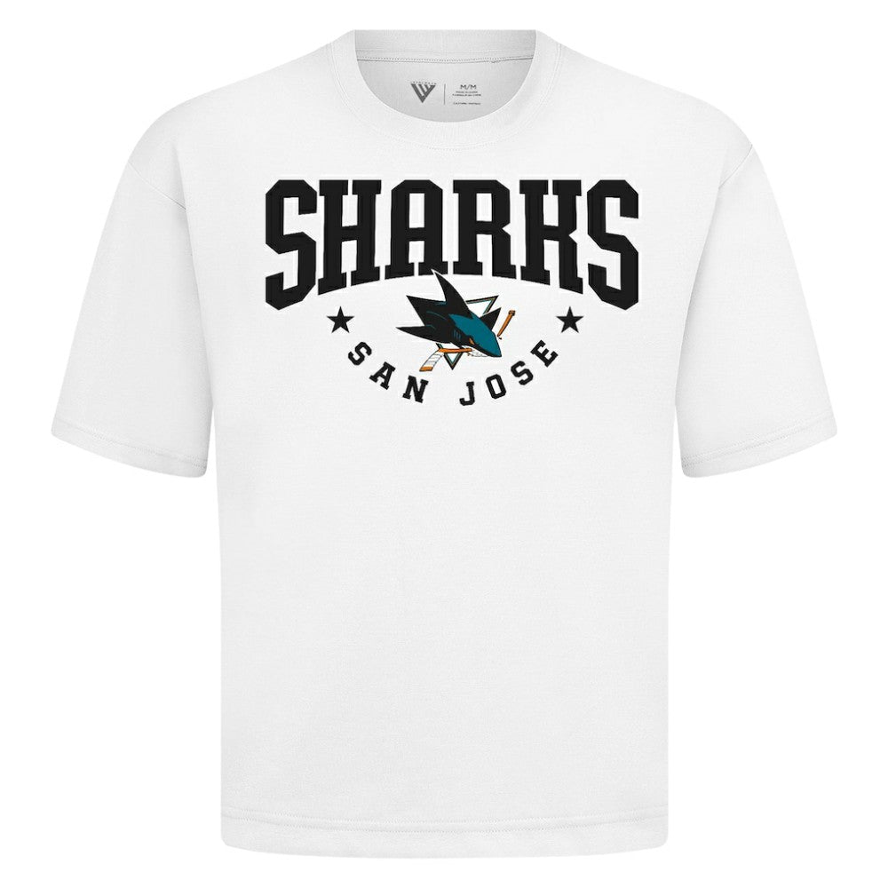 San Jose Sharks Levelwear Luxe Signature Knit T-Shirt - White - NHL 203844198