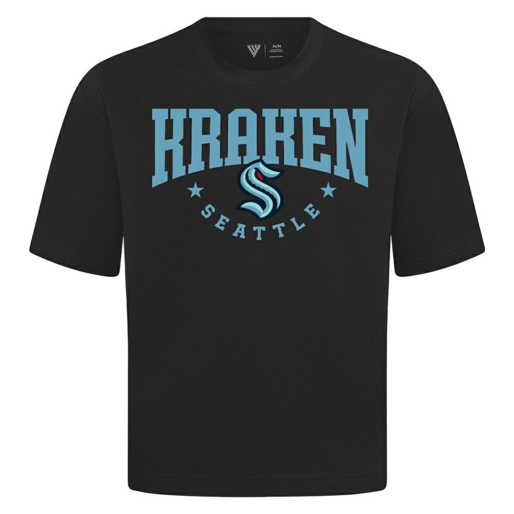 Seattle Kraken Levelwear Luxe Signature Knit T-Shirt - Black - NHL 203844204