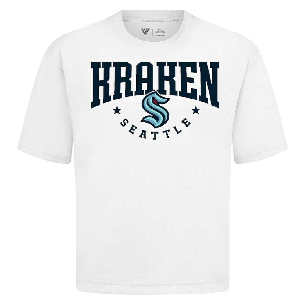 Seattle Kraken Levelwear Luxe Signature Knit T-Shirt - White - NHL 203844205