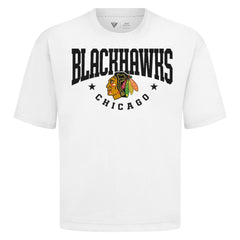 Chicago Blackhawks Levelwear Luxe Signature Knit T-Shirt - White - NHL 203844206