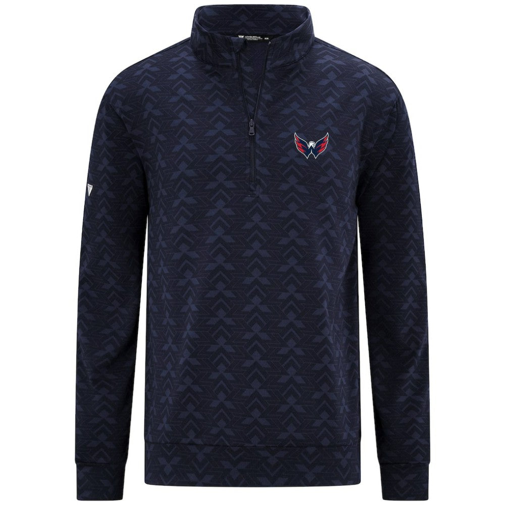 Washington Capitals Levelwear Chameleon Quarter-Zip Sweatshirt - Navy - NHL 203844211
