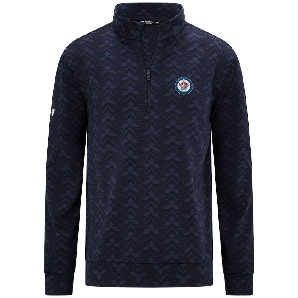 Winnipeg Jets Levelwear Chameleon Quarter-Zip Sweatshirt - Navy - NHL 203844214
