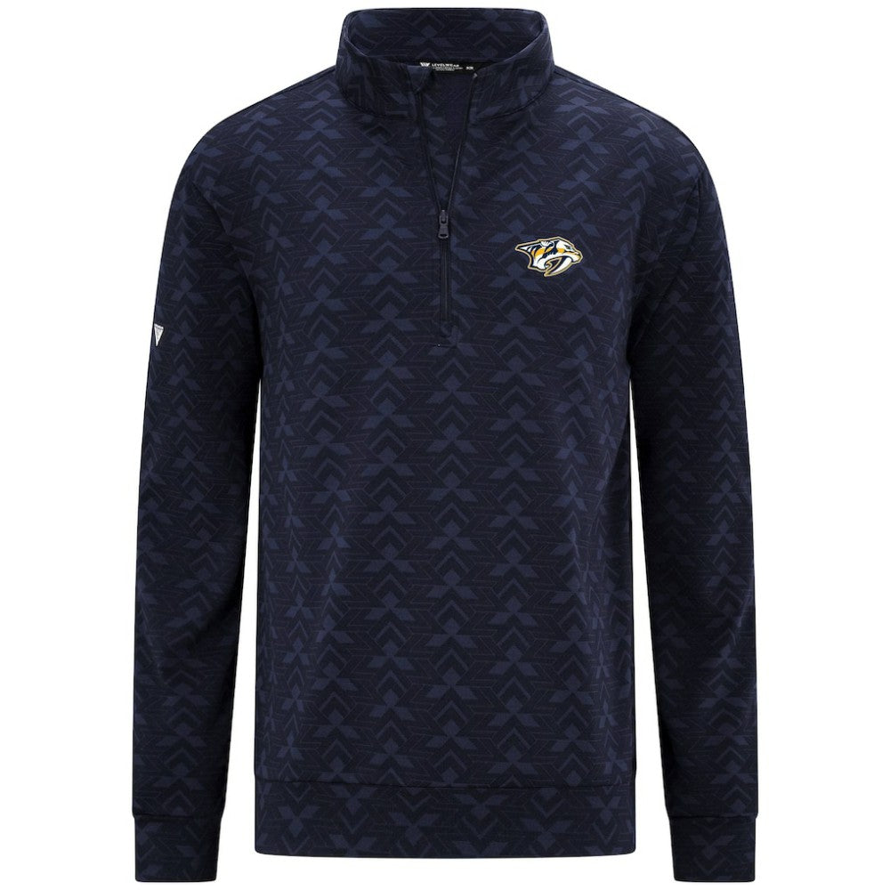 Nashville Predators Levelwear Chameleon Quarter-Zip Sweatshirt - Navy - NHL 203844217