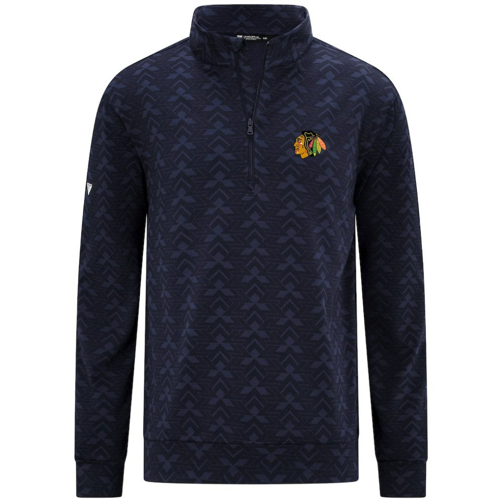 Chicago Blackhawks Levelwear Chameleon Quarter-Zip Sweatshirt - Navy - NHL 203844219