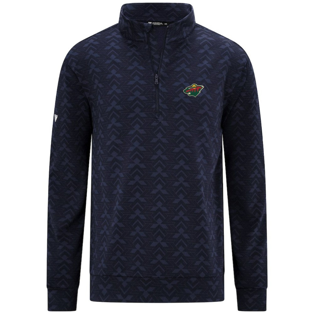 Minnesota Wild Levelwear Chameleon Quarter-Zip Sweatshirt - Navy - NHL 203844222