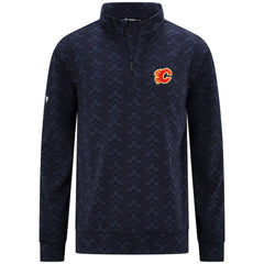 Calgary Flames Levelwear Chameleon Quarter-Zip Sweatshirt - Navy - NHL 203844224