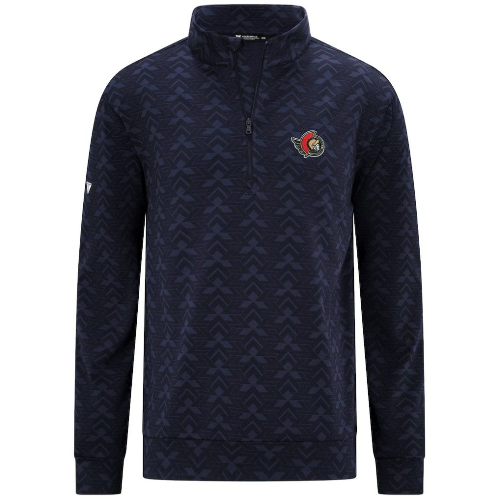 Ottawa Senators Levelwear Chameleon Quarter-Zip Sweatshirt - Navy - NHL 203844225