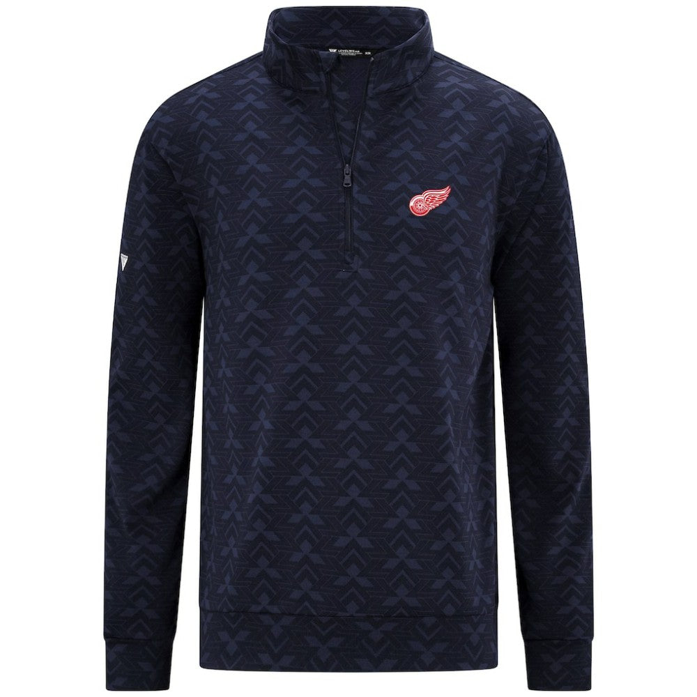 Detroit Red Wings Levelwear Chameleon Quarter-Zip Sweatshirt - Navy - NHL 203844229