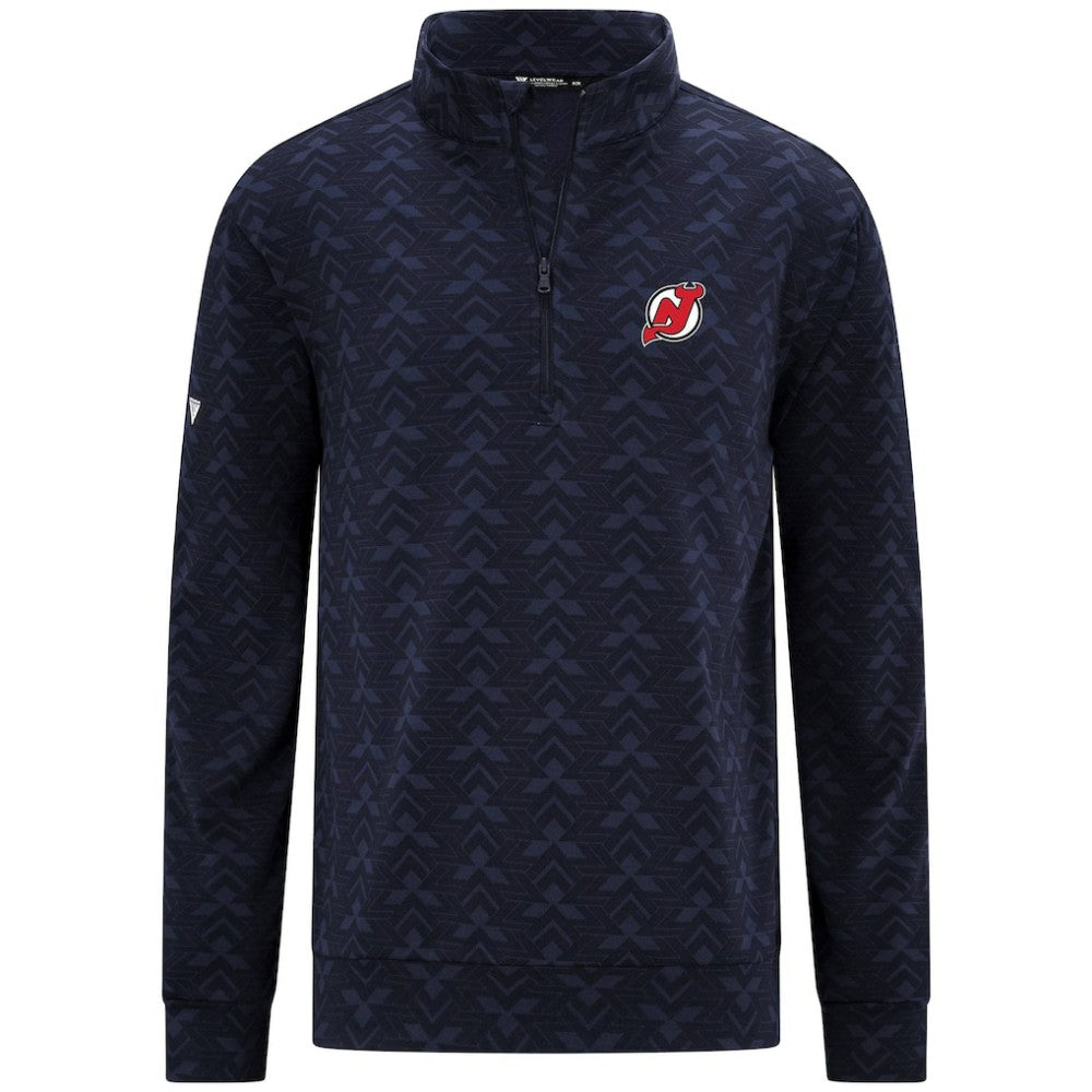 New Jersey Devils Levelwear Chameleon Quarter-Zip Sweatshirt - Navy - NHL 203844232
