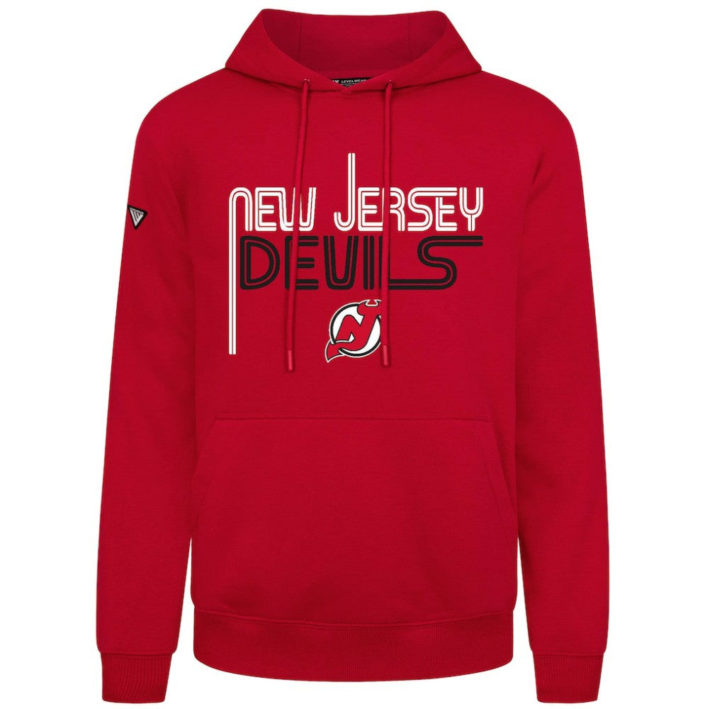 New Jersey Devils Levelwear Podium Lanes Hoodie - Red - NHL 203844262