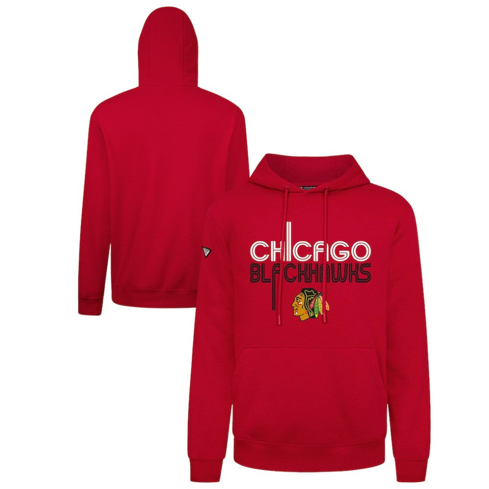 Chicago Blackhawks Levelwear Podium Lanes Hoodie - Red - NHL 203844264