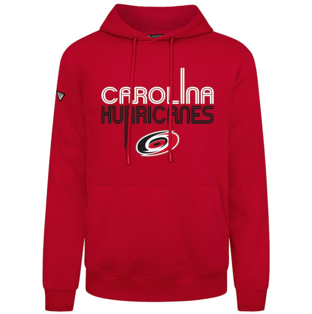 Carolina Hurricanes Levelwear Podium Lanes Hoodie - Red - NHL 203844266