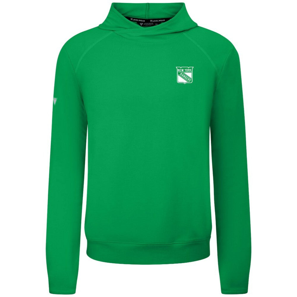 New York Rangers Levelwear St. Patrick's Day Mandate Tri-Blend Hoodie - Green - NHL 203844414