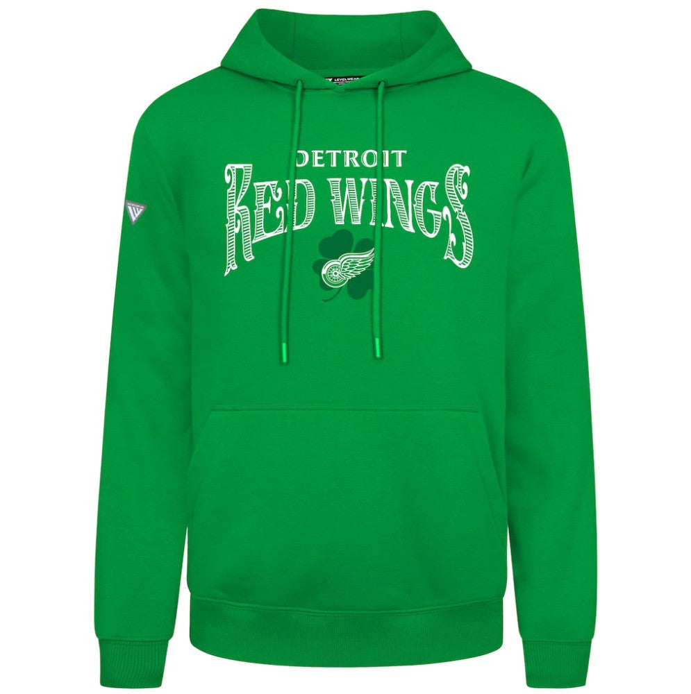 Detroit Red Wings Levelwear St. Patrick's Day Podium Hoodie - Green - NHL 203844426
