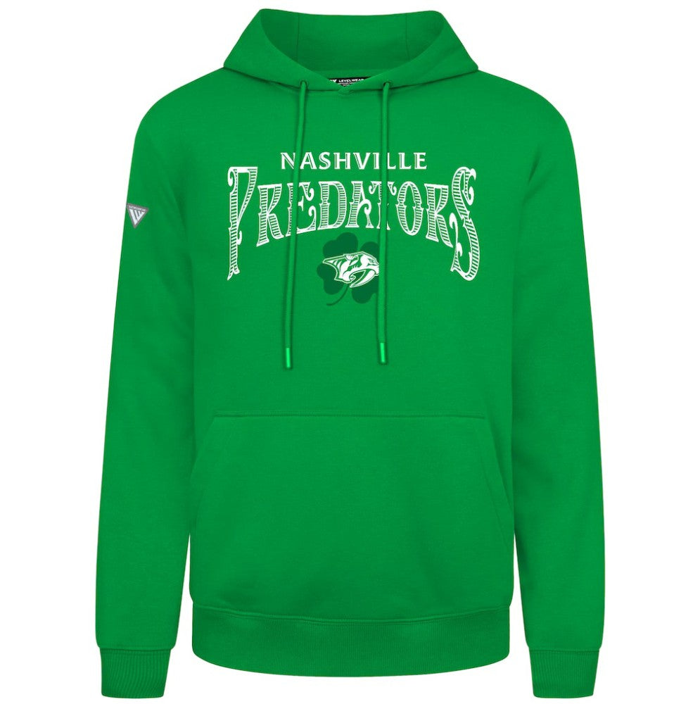 Nashville Predators Levelwear St. Patrick's Day Podium Hoodie - Green - NHL 203844428