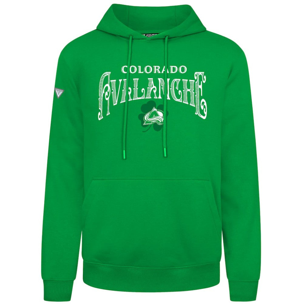 Colorado Avalanche Levelwear St. Patrick's Day Podium Hoodie - Green - NHL 203844430