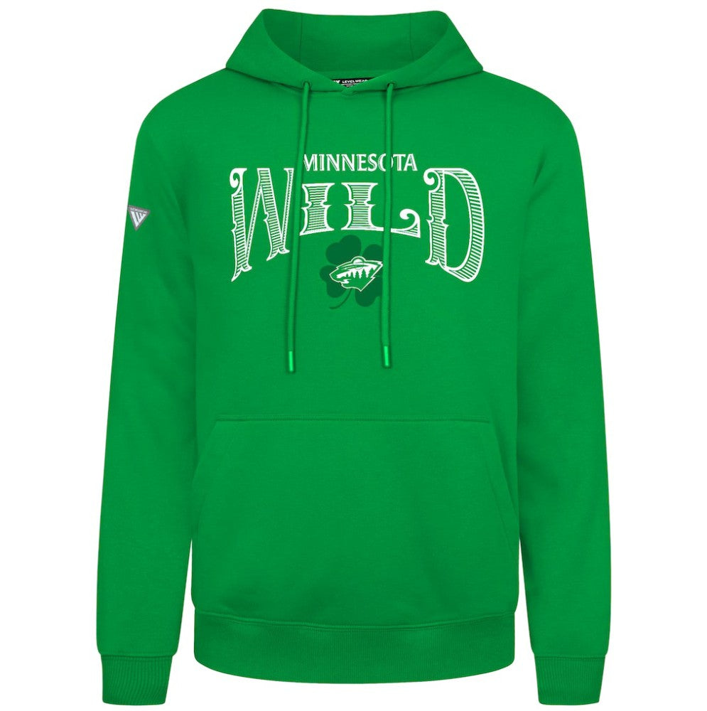 Minnesota Wild Levelwear St. Patrick's Day Podium Hoodie - Green - NHL 203844434