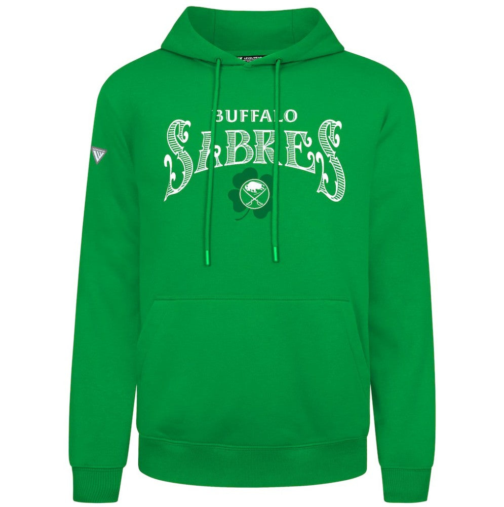 Buffalo Sabres Levelwear St. Patrick's Day Podium Hoodie - Green - NHL 203844445