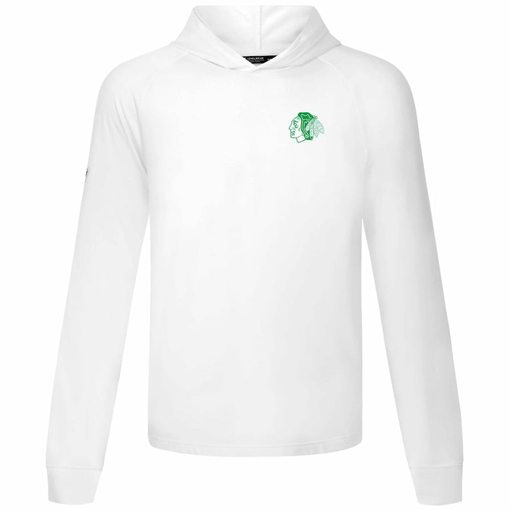 Chicago Blackhawks Levelwear St. Patrick's Day Dimension Hoodie - White - NHL 203844447
