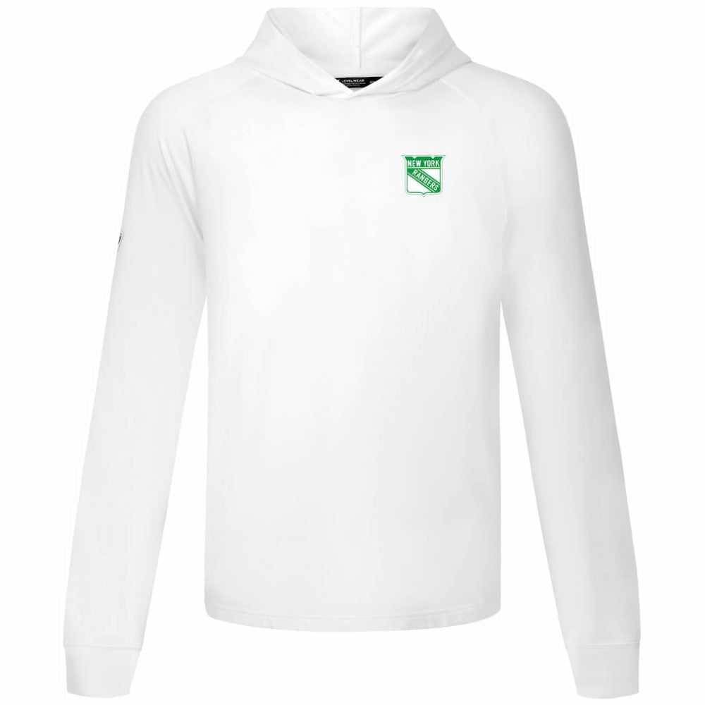 New York Rangers Levelwear St. Patrick's Day Dimension Hoodie - White - NHL 203844451